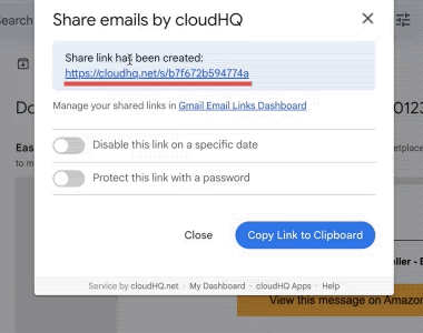 Share Emails in Gmail in One Click